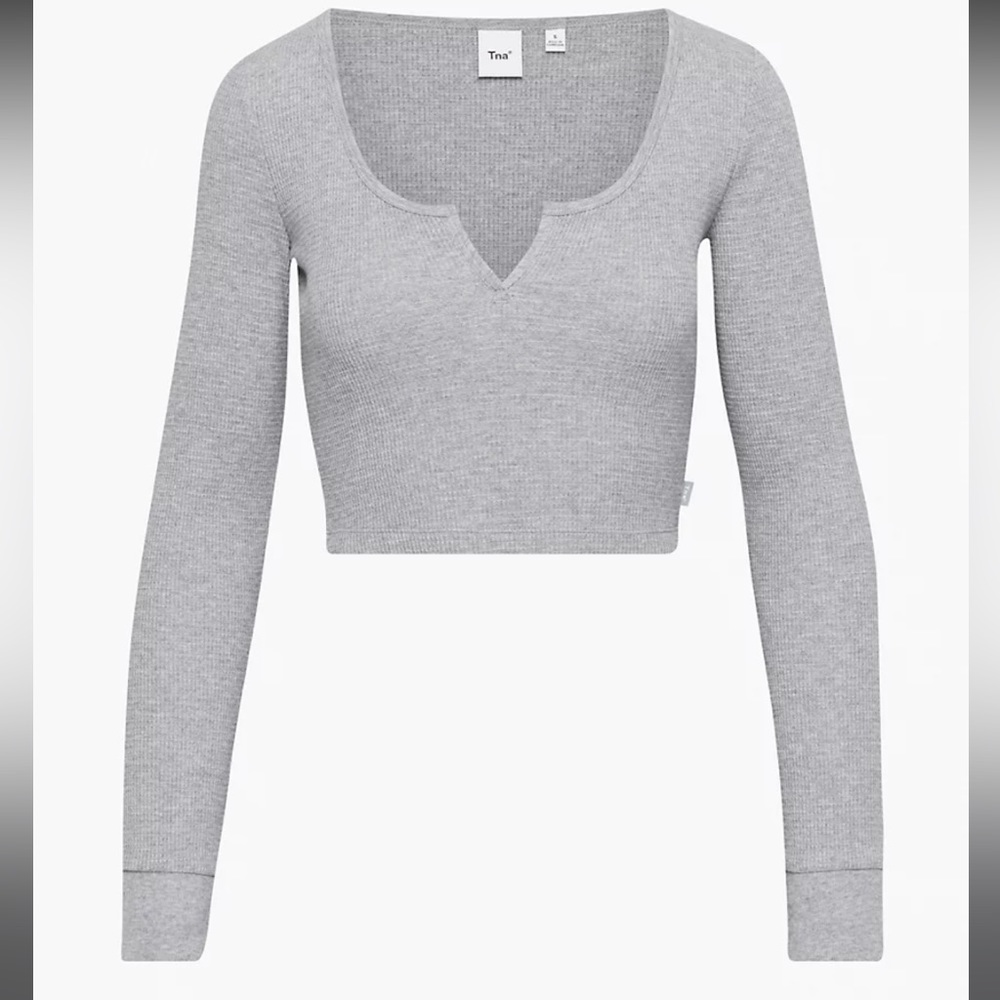 NWT TNA Waffle Scoopneck Longsleeve